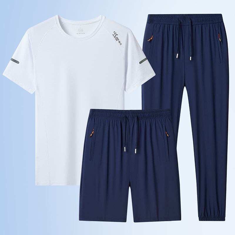 徽润和 短袖运动服三件套 HY102 套高清大图