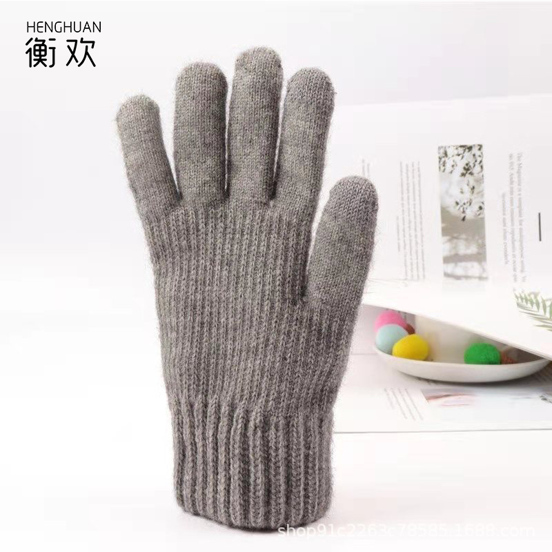 衡欢(HENGHUAN)冬季保暖加厚防寒户外骑行可触屏羊驼绒手套 RZ-ST05/双高清大图