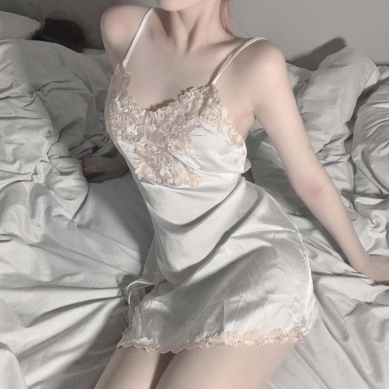 长夜漫漫情趣内衣女 性感透明家居内衣吊带情趣睡衣睡裙套装1014高清大图