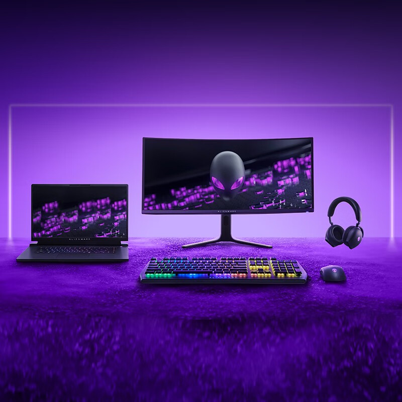 外星人ALIENWARE 新品m17 R5 17.3英寸高端游戏本 8核R9-6900HX 16G 1TB RTX3060 165Hz 高刷屏轻薄笔记本电脑R1366QB 黑色