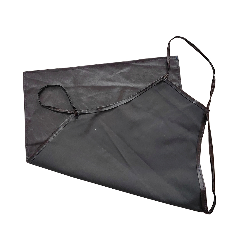 炯毅 防水防油围裙 家用围裙 厨房做饭清洁围裙棉 牛津围裙黑色 120*90cm 条高清大图