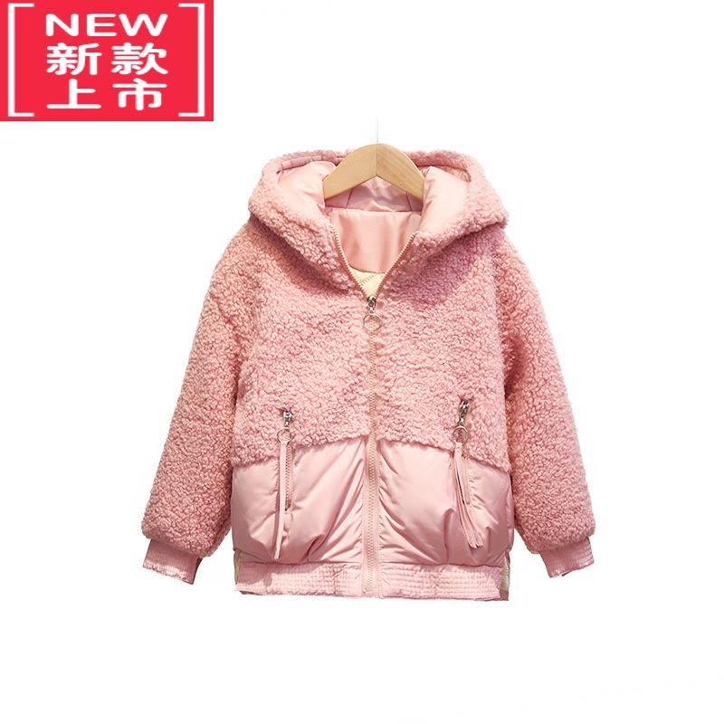 可莉允女童外套秋冬装2022新款卫衣儿童加厚棉衣大童女装女孩加绒秋冬款棉服图片
