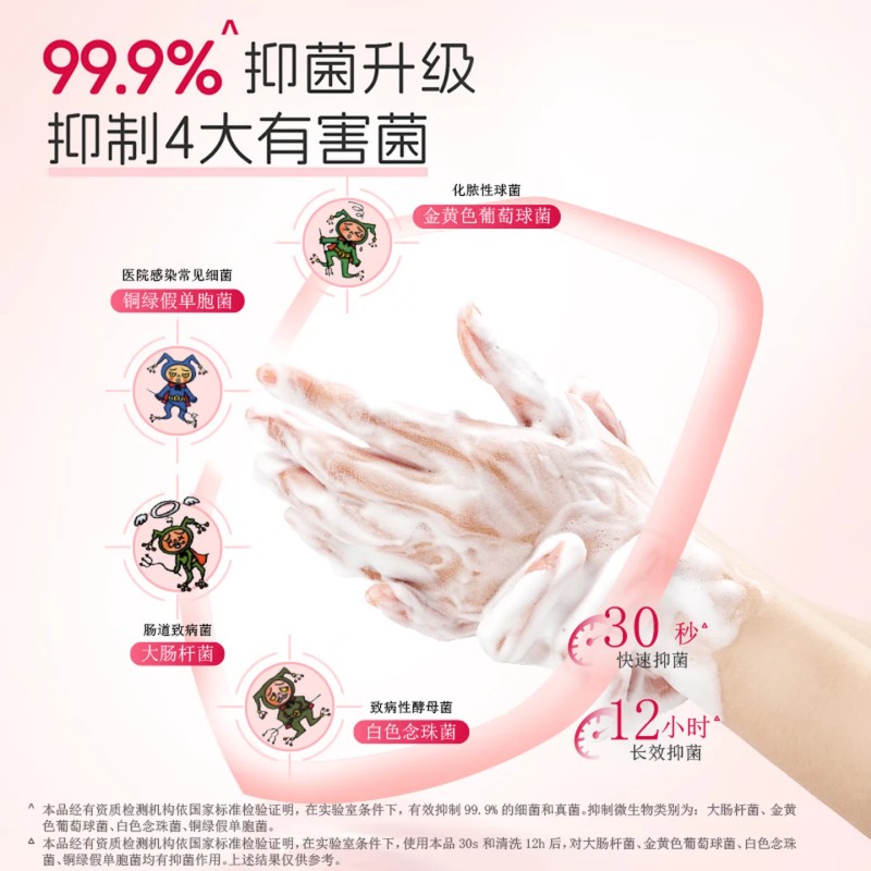 狮王 趣净泡沫抑菌洗手液(浆果草莓香)250ml高清大图