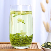 福岗 茉莉花茶特级绿茶茶包浓香型白豪茉莉花茶叶礼盒罐装500g