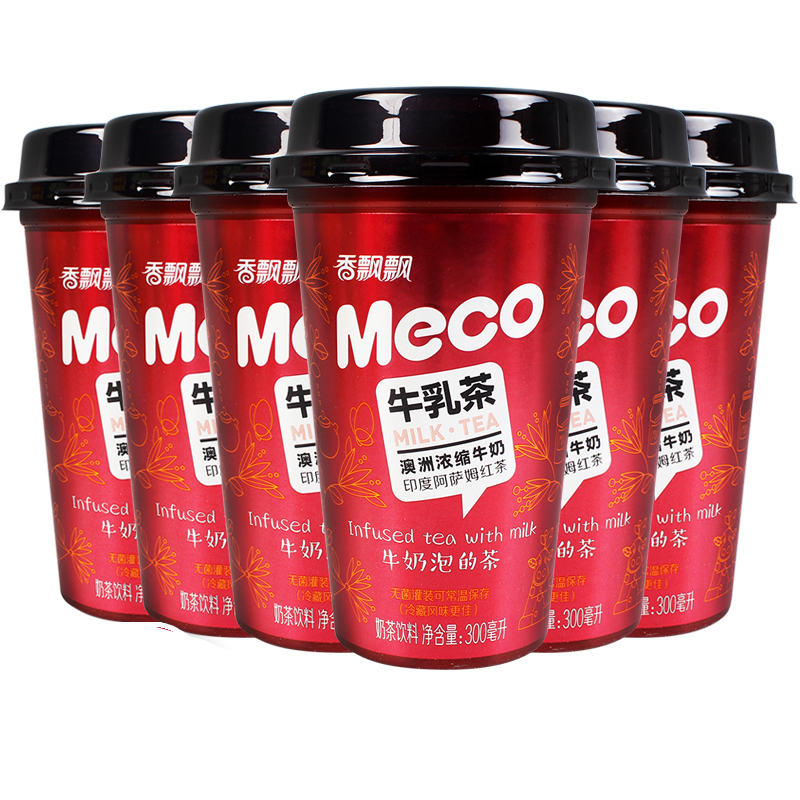 香飘飘奶茶 Meco牛乳茶6杯装液体即饮奶茶 下午茶早餐饮品饮料