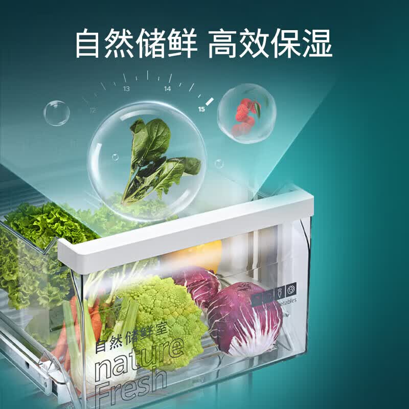 西门子 KT99V1250C 637L对开门变频电冰箱双开门精控恒鲜 风冷无霜 自然储鲜室 独立双循环 智能动态恒高清大图