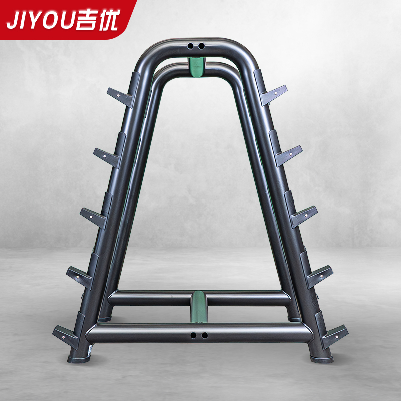 吉优JY-F65商用杠铃架固定杠铃一体式架健身房专用含安装高清大图