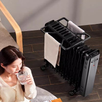 先锋(SINGFUN)油汀取暖器家用2200W功率 电暖气片烤火炉油丁17片热浪油汀电暖炉 DYT-SS17 旋钮款