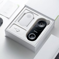 360 可视门铃D819智能摄像机摄像头 家用电子猫眼 高清夜视手机无线wifi远程监控器 视频通话+32G内存卡