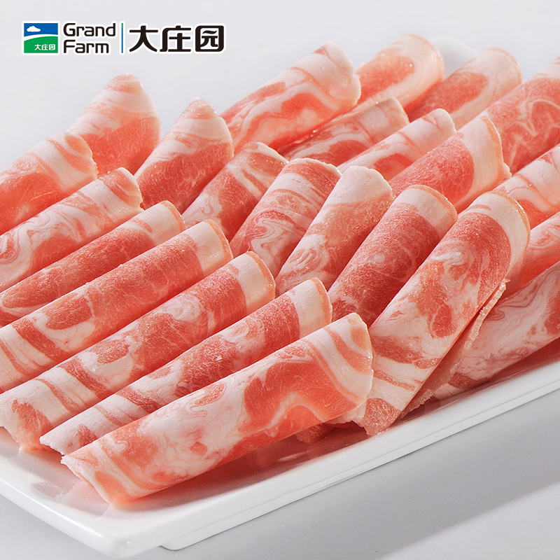 大庄园锡林郭勒盟草原羔羊肉卷300g 国产羔羊肉片 火锅食材 冷冻羊肉生鲜 纯正羔羊肉卷