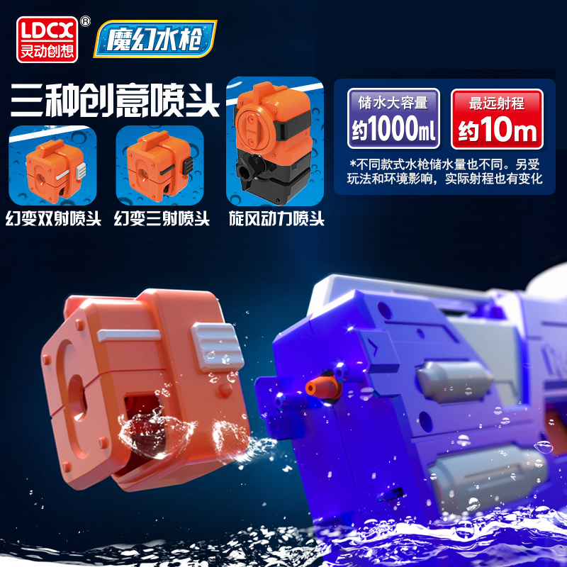 魔幻水儿童呲滋喷水小男孩打水仗沙滩戏水高压水泼水节玩具高清大图