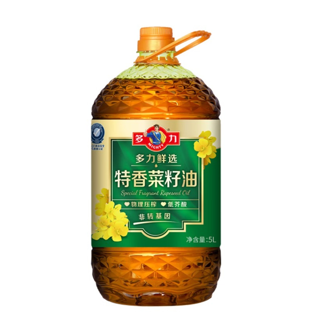 多力鲜选特香菜籽油5L