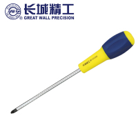 长城 Cr-V双色橡塑柄 增强型旋具十字 #1*5*75mm(3