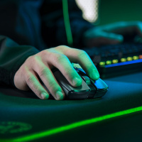 雷蛇 Razer 毒蝰终级版-不含充电底座 约74克轻量 电竞鼠标 无线鼠标 游戏鼠标 20000DPI 黑色