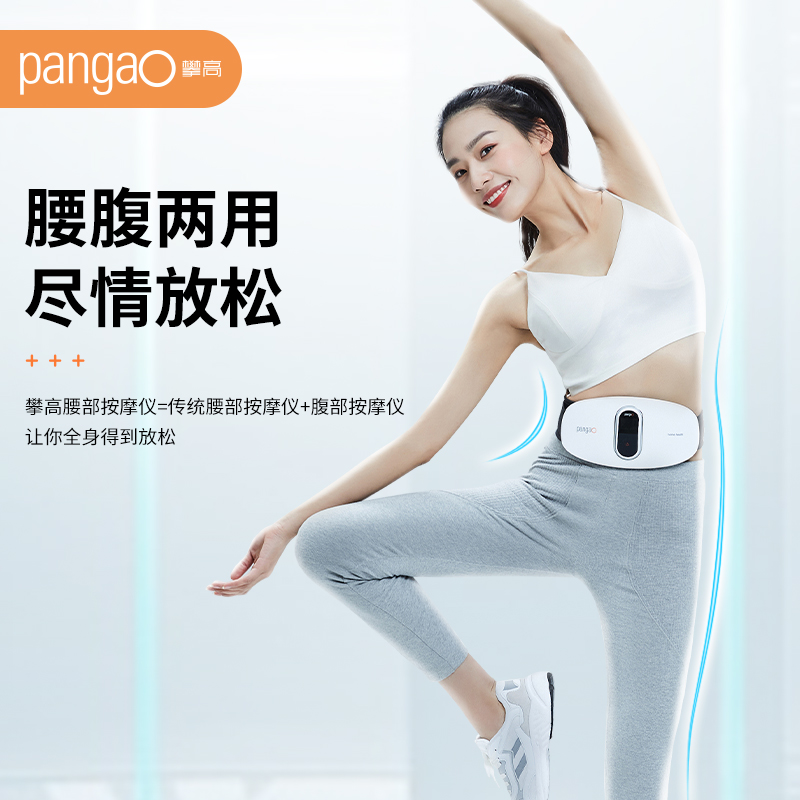 攀高(pangao) 腰腹部按摩仪 PG-2645 腰椎按摩仪 热敷护腰带 充电版高清大图
