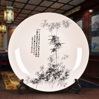 陶瓷家居艺术品摆件装饰盘子摆件酒柜看盘座盘工艺品摆设-马到成功