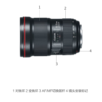 佳能(Canon)EF 16-35mm f/2.8L III USM 红圈广角变焦镜头 82mm滤镜 佳能卡口 9片光圈 大三元