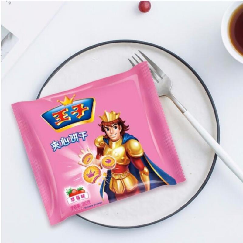 亿滋达能王子夹心草莓牛奶巧克力风味饼干360g