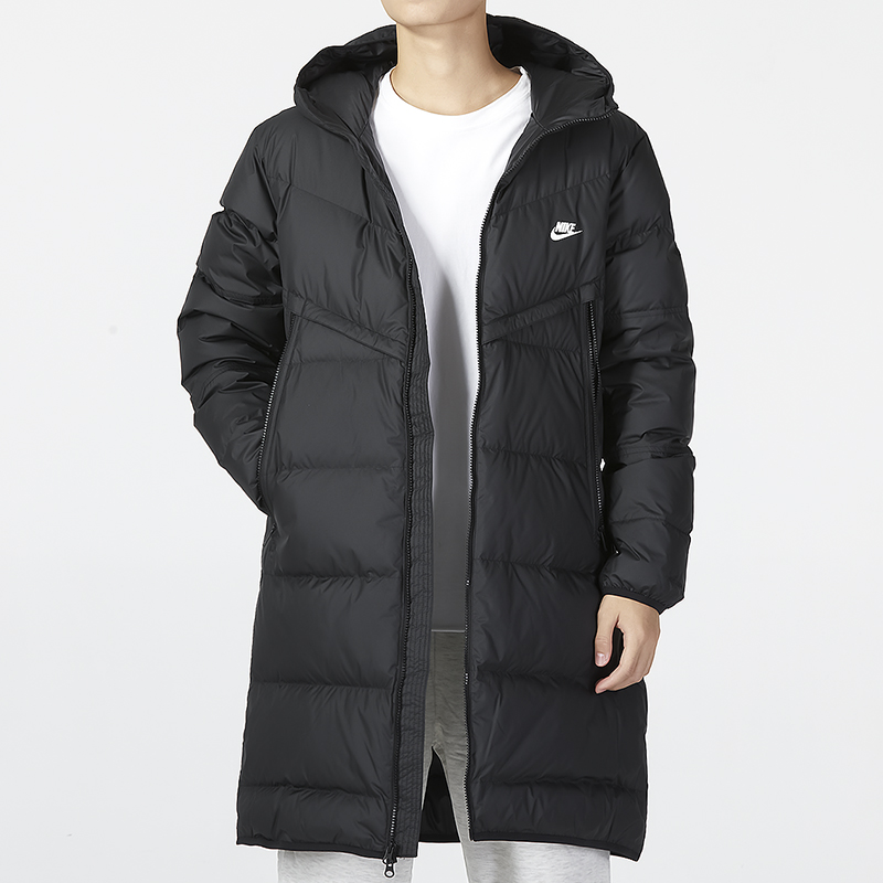 Nike耐克男2022冬季新款运动休闲连帽中长款外套羽绒服DV1134-010