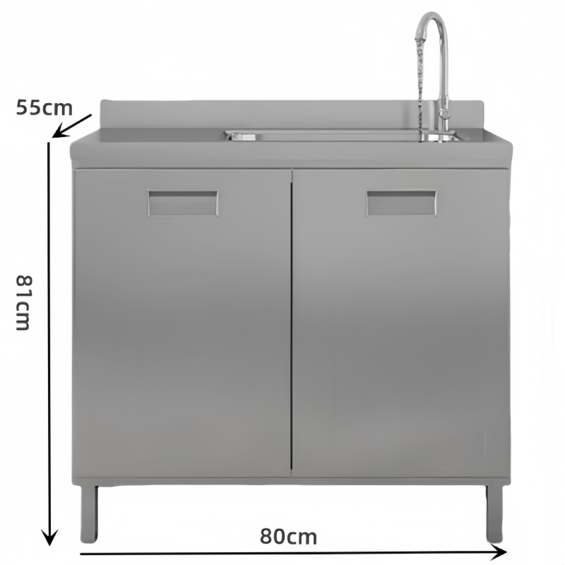 依韵珂不锈钢橱柜80*55*81cm个高清大图