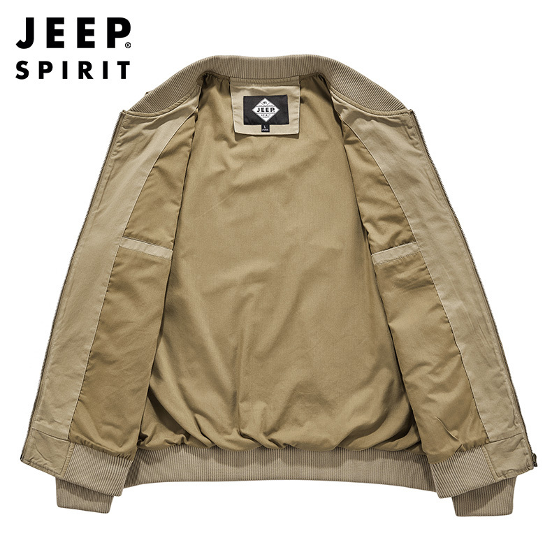 JEEP SPIRIT吉普外套男2021秋冬新款宽松休闲夹克大码户外商务中青年男士外套