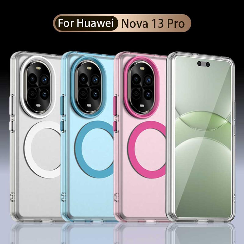 圣幻 适用华为nova13糖果磁吸壳保护套华为nova13pro简约大气网红简约手机壳