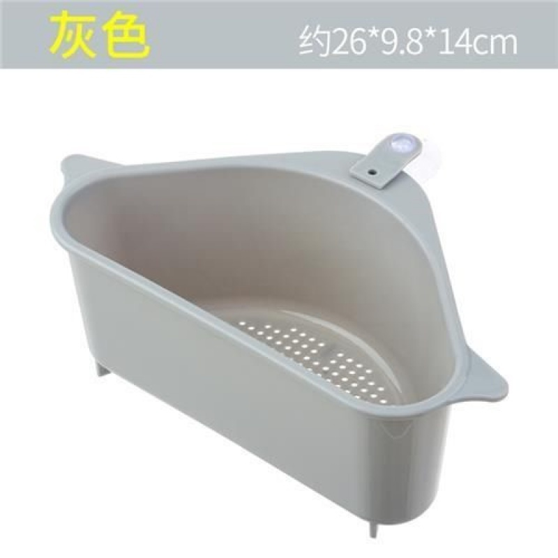 三角漏水篮ciaa三角水沥水篮吸盘挂式厨房盒沥水篮