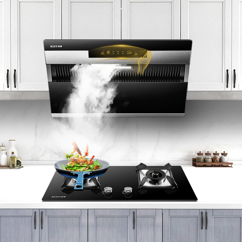 华帝 百得(BEST) E111C+QE20S烟灶套餐 侧吸式触控抽油烟机 燃气灶 天然气灶 烟机灶具套餐 (天然气)高清大图