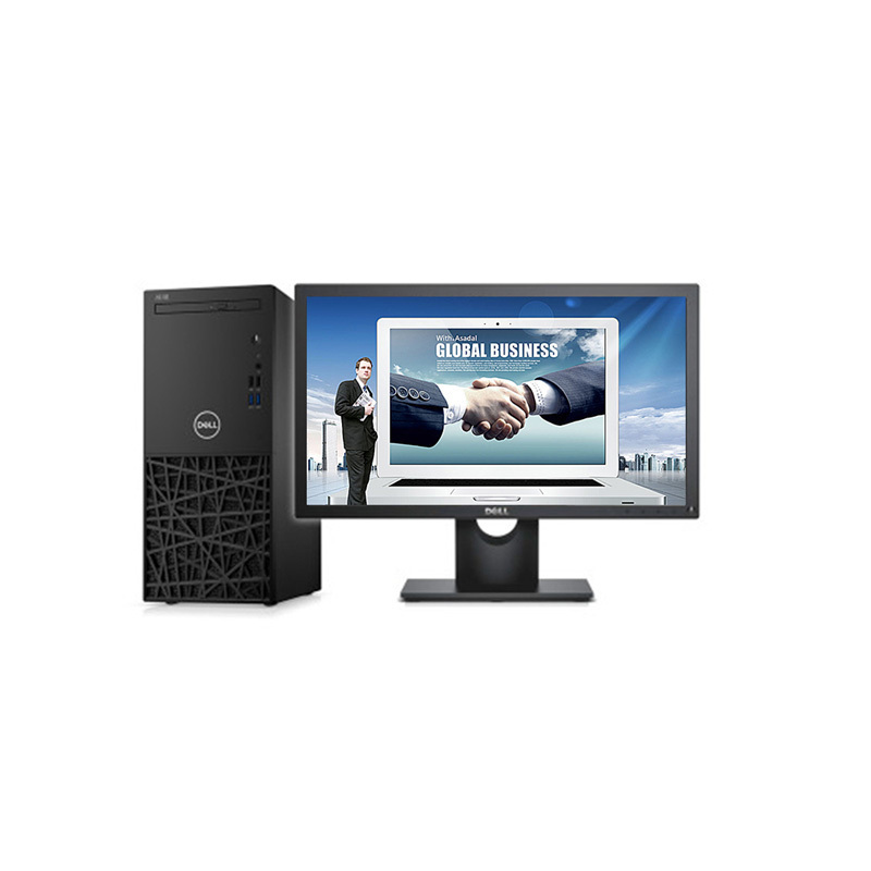 戴尔(DELL)成铭3980 台式电脑21.5英寸显示器I3-8100 8G 1T+128G固态 刻录 2G独显