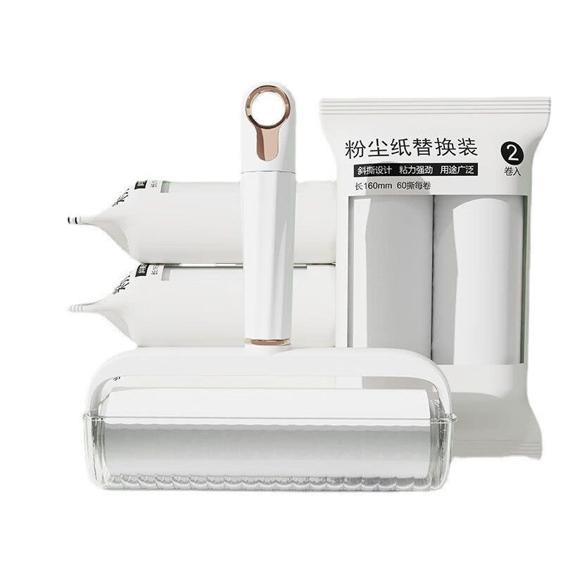 带盖轻奢粘毛新款加宽粘毛器家用衣物清洁除毛器滚筒式去毛器图片