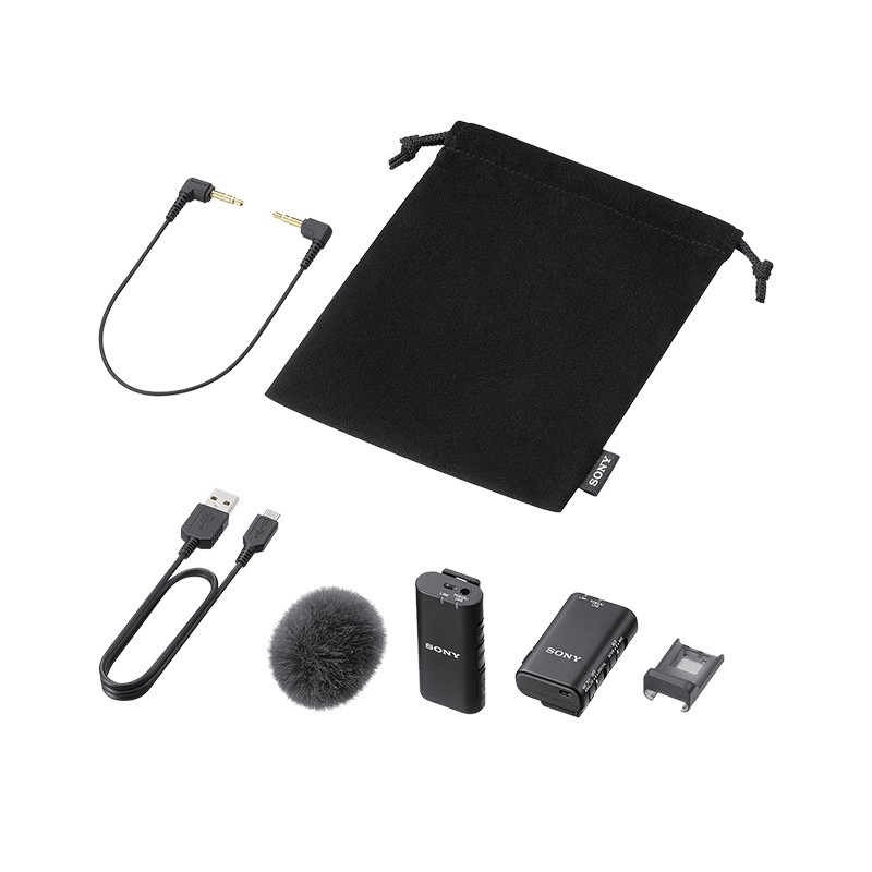 索尼(SONY)ECM-W2BT 无线麦克风 数字音频 小蜜蜂 采访直播Vlog收音 一拖一(微单手机适配)