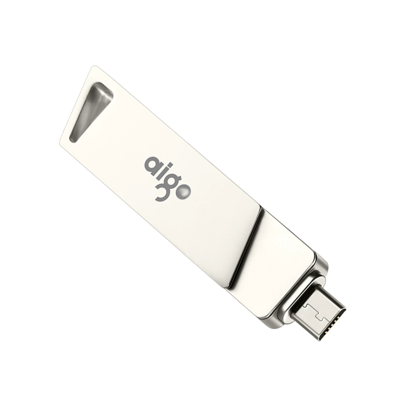 RUZSJ 64GB手机U盘 U385 银色 双接口手机电脑两用 爱国者