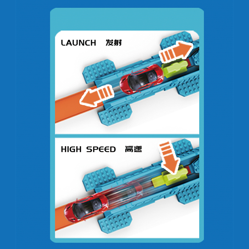 婴侍卫 儿童炫酷合金弹射轨道车 JJ.125 颜色随机搭配高清大图