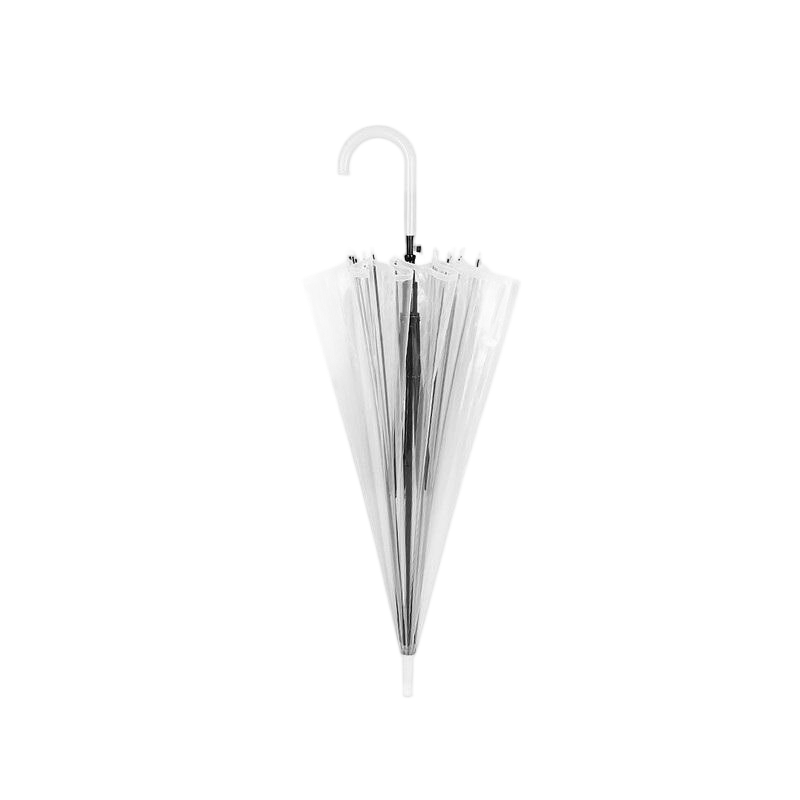 先互丁 一次性透明伞磨砂伞 100cm*8骨 把高清大图