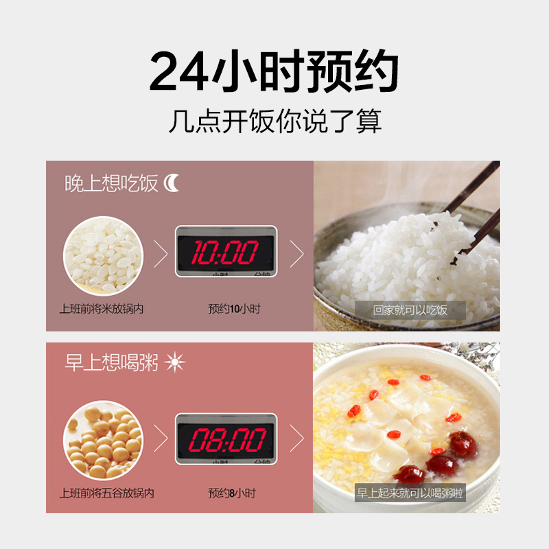 美的(Midea) 电饭煲 MB-FZ2001 智能IH焖香型电饭煲 精钢鼎釜迷你饭煲 2升/2L高清大图