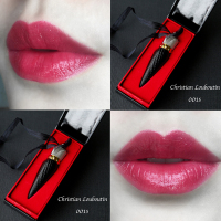 Christian Louboutin CL小萝卜丁女王权杖黑管口红唇膏 001S#水润红 3.8g