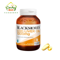 效期至27.7澳洲BLACKMORES澳佳宝深海鳕鱼肝油鱼油软胶囊1000mg 80粒 1瓶 COD LIVER OIL