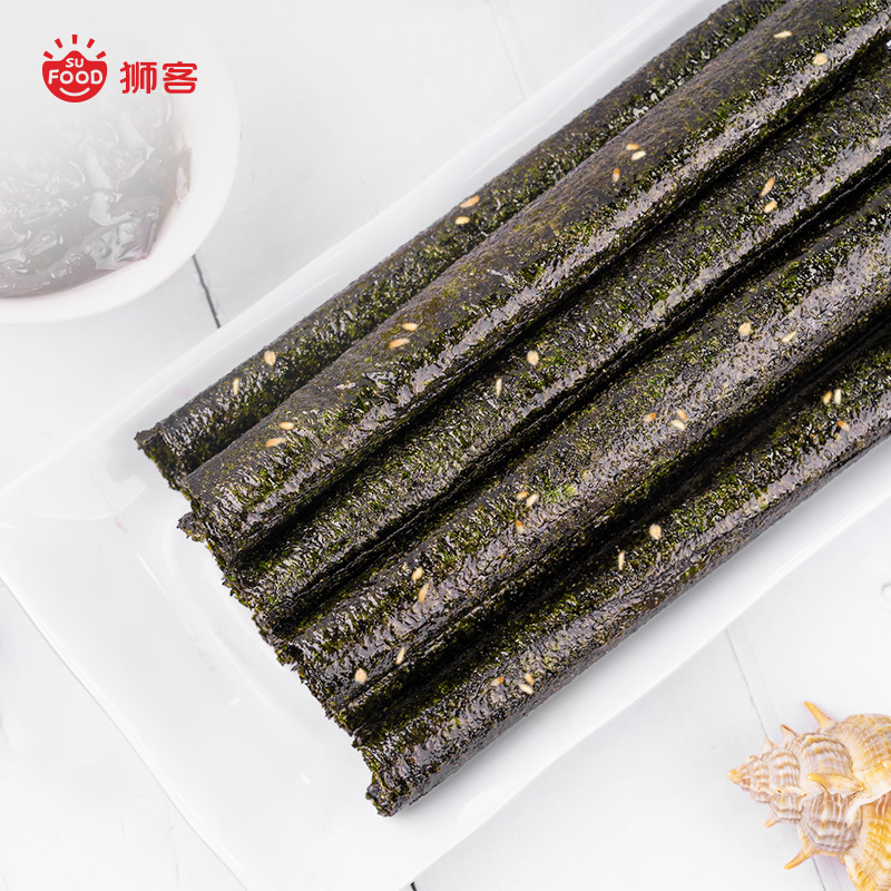 狮客[苏宁自主品牌]海苔卷(芝麻味)3包组合装27g*3 儿童即食海味海苔小零食口感酥脆