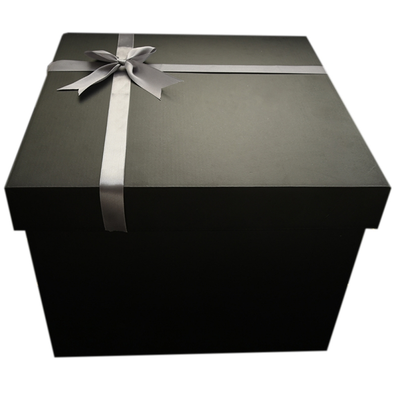 米魁超大黑色高级盒简约生日送男女朋友大号包装盒空盒礼品盒