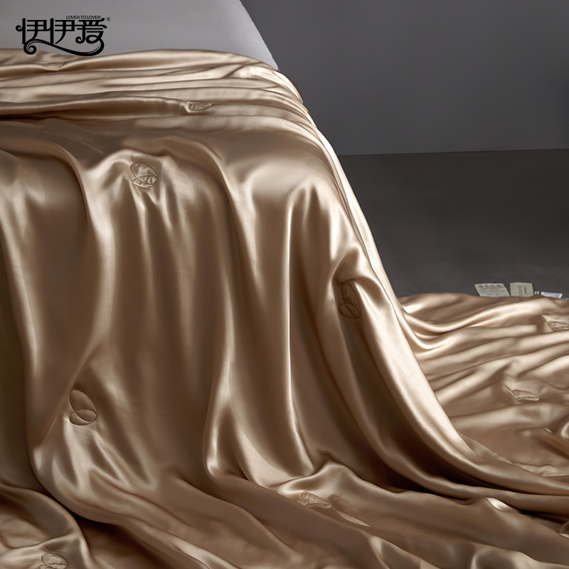 伊伊爱 YQY25544 真丝夏被 象牙黎 200*230cm高清大图