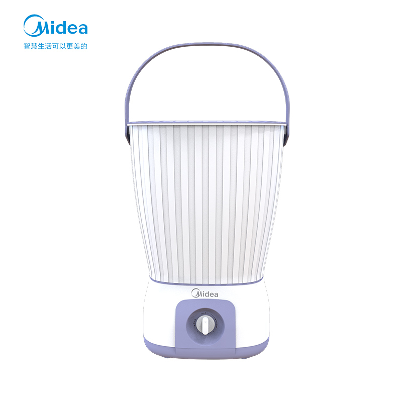 美的(Midea)便携式洗袜子内衣裤机迷你小型半自动家用婴儿童分桶洗衣机(一机三桶) MFB20-03P