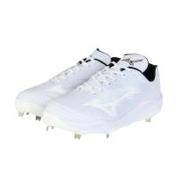 美津浓(Mizuno)男士棒球鞋加宽防滑透气缓震耐磨户外运动鞋 White 42