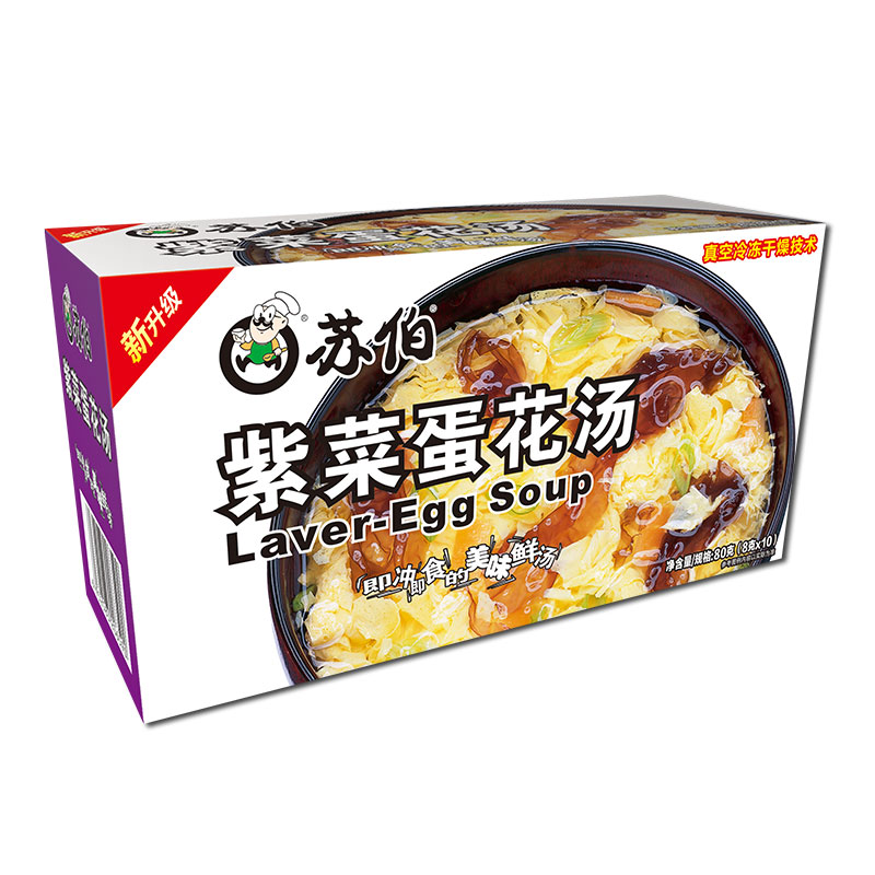 苏伯 紫菜蛋花汤8g*10