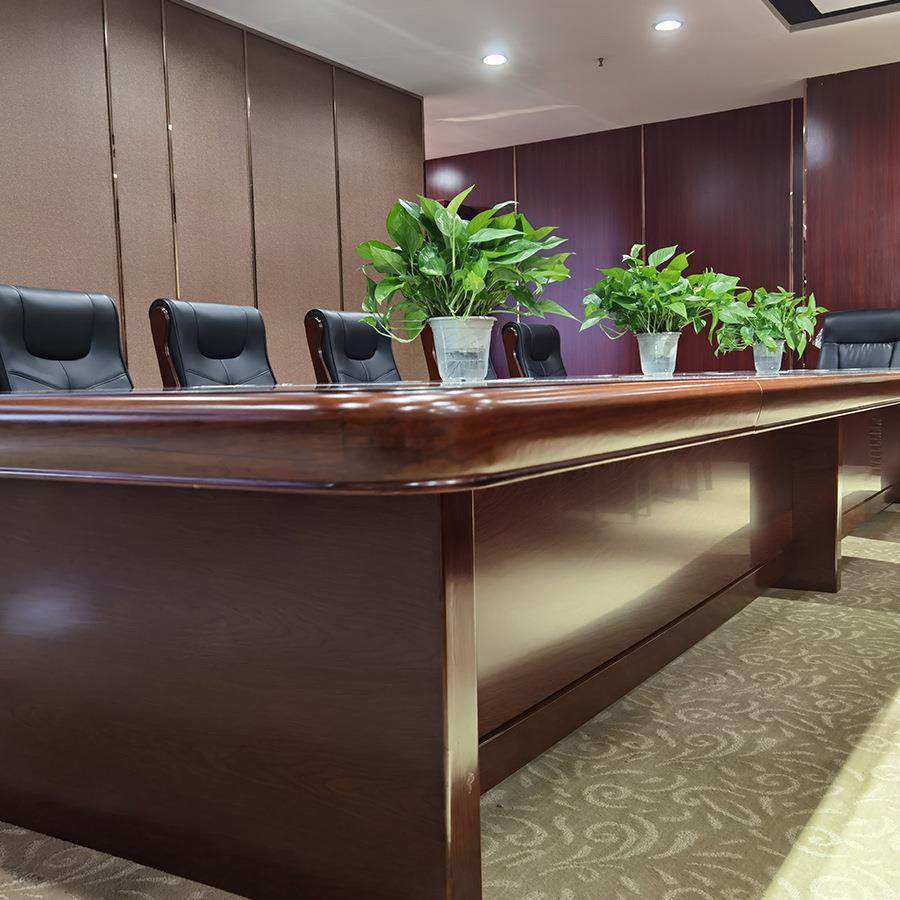 大央会议桌H-91970 7000W*2000D*760H办公家具会议桌长方形大型长桌简约现代会议室洽谈桌高清大图