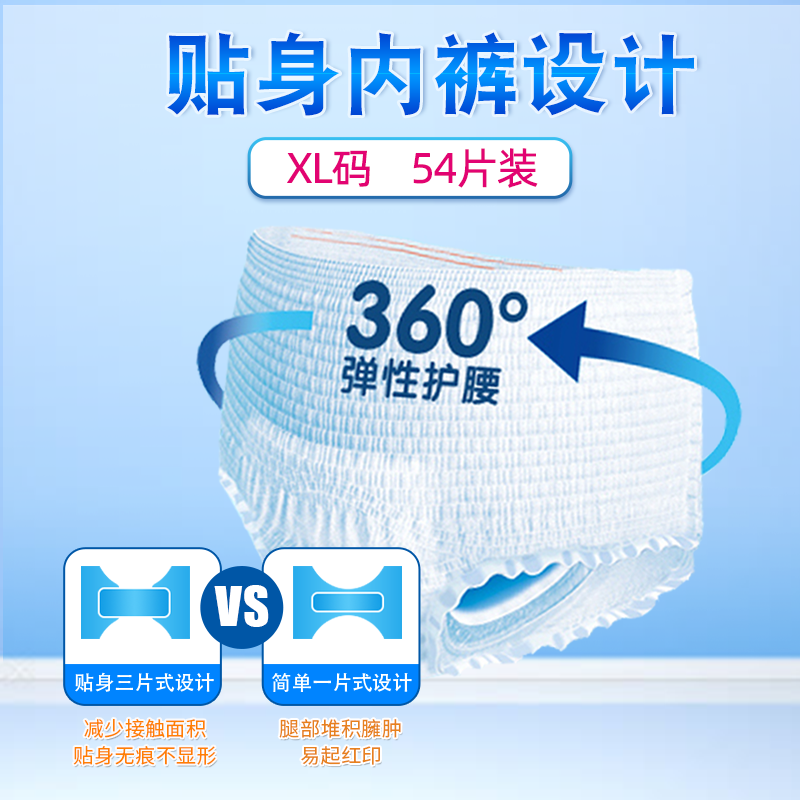 诚裕成人拉拉裤老年人尿不湿L码男女通用护理内裤式一次性经济装高清大图