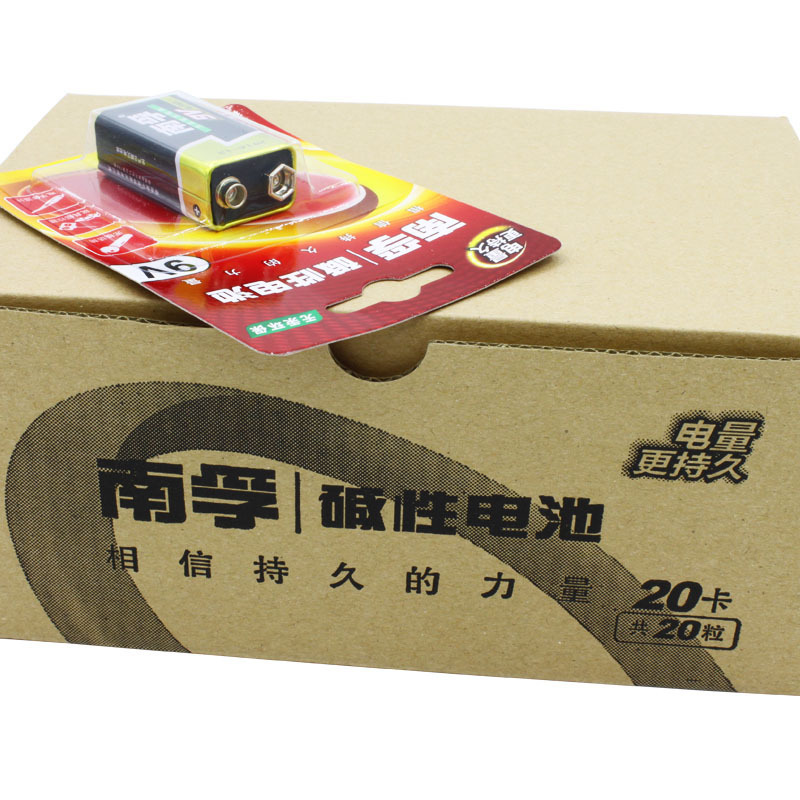 南孚(nanfu) 9v碱性方块电池 烟雾报警器用电池 20粒/盒单盒价格