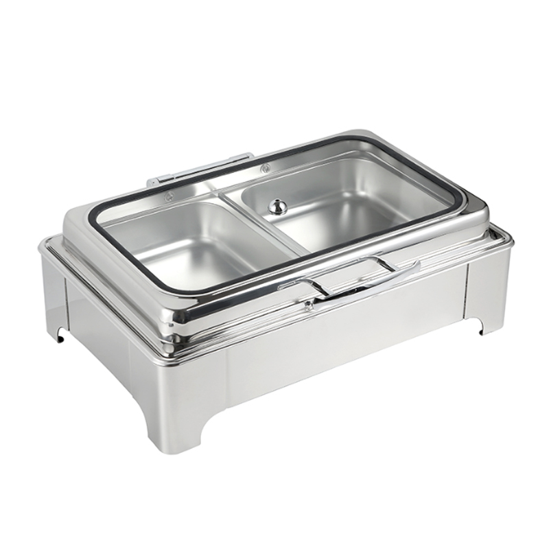 赫曼德电加热自助餐炉(圆形/双格/6l)26*48*44cm