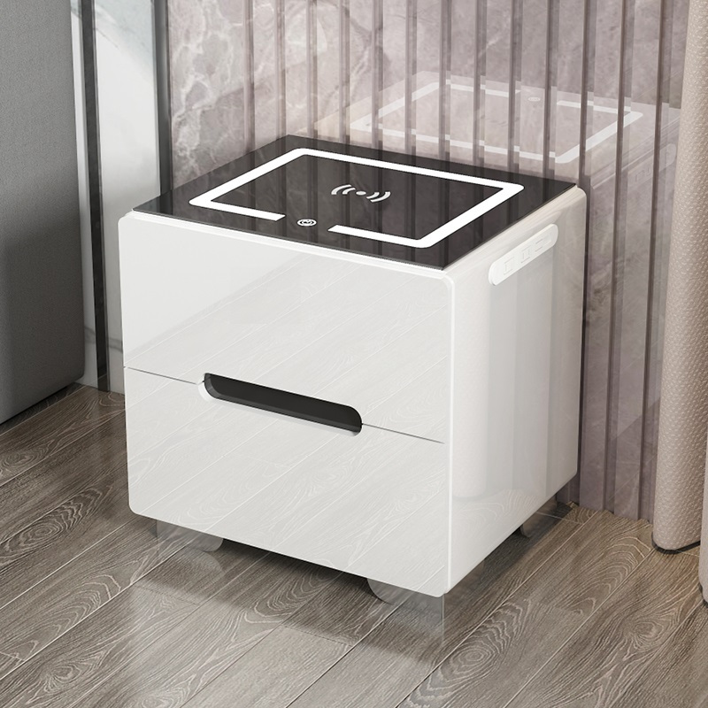 家优梦科技感床头柜智能网红经多功能无线充电带灯一体简约现代济型整