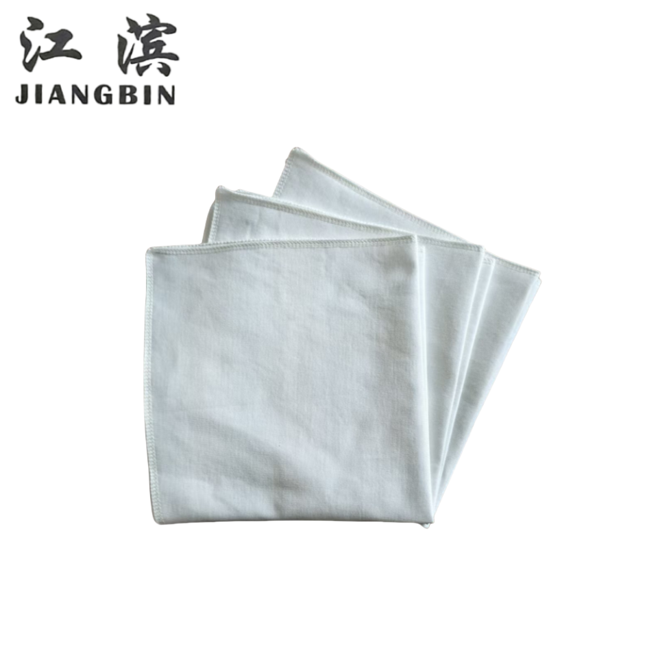 江滨 纯棉包边方巾布 460mmx460mm 块高清大图