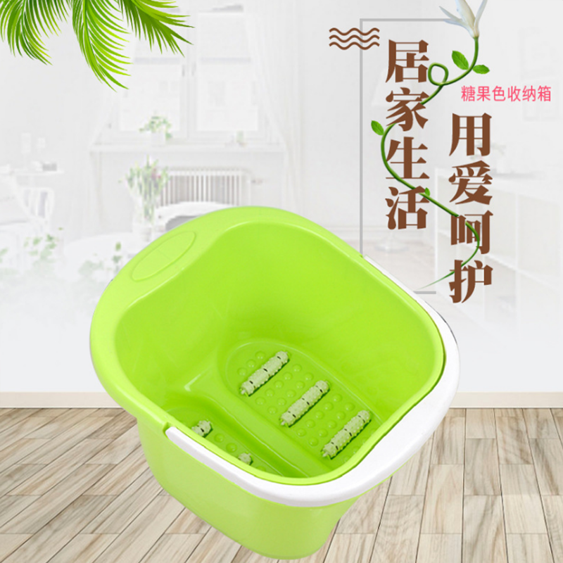 领路者(Lingluzhe) 加厚六轮足浴桶按摩足浴桶塑料/个 40cm*30cm*24cm